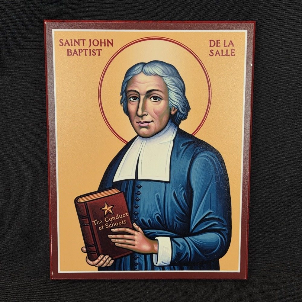 St John Baptist De La Salle Monastery Icons Wood Plaque Byzantine Catholic 10"